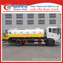 Dongfeng Kingrun 4X2 drive wheel 12TON water tender truck